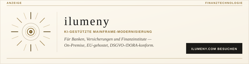 ilumeny — KI-gestützte Mainframe-Modernisierung für Banken, Versicherungen und Finanzinstitute
